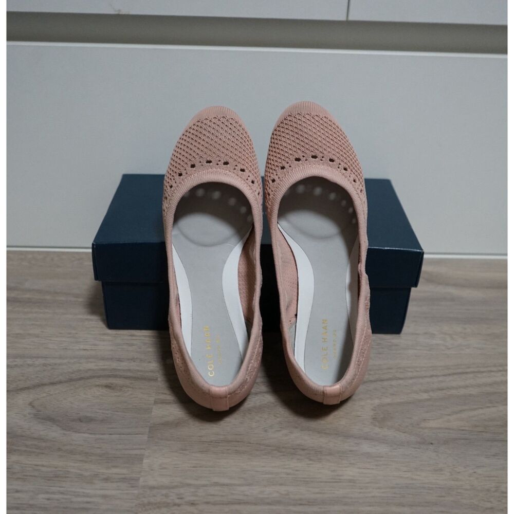 MAKE AN OFFER! Cole Haan Zerogrand Knit Ballet Flats Size 7 Blush Pink Rose